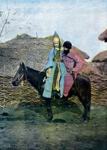 Kabardin koppel op reis, ca. 1890