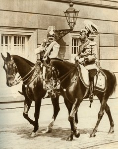 Kaiser Wilhelm II en Koning George V in Berlijn, Duitsland, 1911, 1935