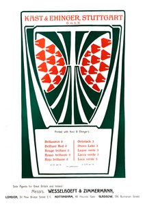 Kast & Ehinger, Stuttgart advertentie, 1909