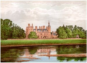 Kelham Hall, Nottinghamshire, huis van de familie Manners-Sutton, ca. 1880 door Unbekannt