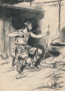Koning Alfred vergeet de taarten, ca. 1907 door Unbekannt