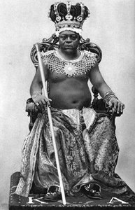 Koning Archibong II van Gambia, Afrika, 1922