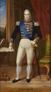 Koning Karel Felix van Sardinië 1765-1831 door Unbekannt