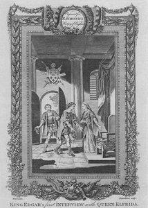 Koning Edgars eerste ontmoeting met koningin Elfrida, ca. 1787