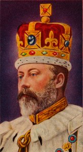 Koning Edward VII bij zijn kroning, 1902 1935 door Unbekannt
