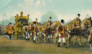 Staatskoets van koning Edward VII gebruikt voor de opening van het parlement door Unbekannt