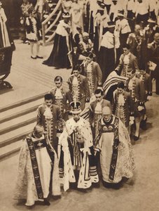 Koning George VI verlaat de abdij, 12 mei 1937 door Unbekannt