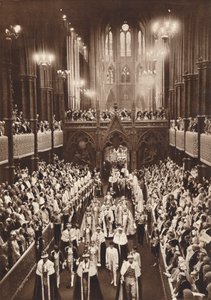 Kroningsprocessie van koning George VI, Westminster Abbey, 1937 door Unbekannt