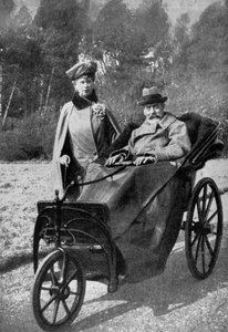 Koning George V en koningin Mary bij Craigwell House, Aldwick, nabij Bognor Regis, c1930s 1936
