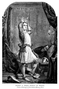 Koning Hendrik V 1387-1422 toen hij de Prins van Wales was door Unbekannt