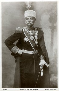 Koning Peter I van Servië, c1903-c1918 door Unbekannt