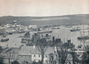 Kinsale - Een vissersvloot in de haven, 1895 door Unbekannt