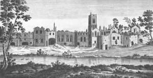 Kirkstall Abbey, Leeds, West Yorkshire, 18e eeuw door Unbekannt