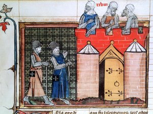Tempeliers voor Jeruzalem, c1099, 14e eeuw door Unbekannt