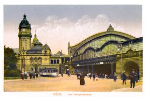 Keulen, Am Hauptbahnhof, Centraal Station door Unbekannt