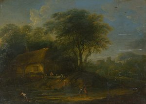 Landschap met vissers