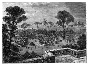 Kumasi, Ashanti, Goudkust, West-Afrika, c1890