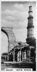 Kutb Minar, Delhi, India, ca. 1925