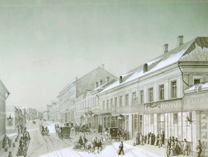 Kuznetsky Most, Moskou, Rusland, 1840s