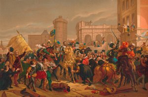De intocht van Henri IV in Parijs, 1817 door Unbekannt