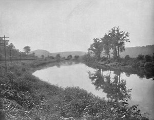 La Colle kijkend naar het westen, Pennsylvania Railroad, ca. 1897
