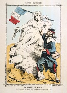 La Statue de Neige, 1870-1871 door Unbekannt