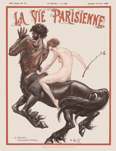La Vie Parisienne Magazine Cover, 1921 door Unbekannt