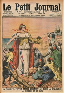 De beschavingsmissie. Le Petit Journal, november 1911