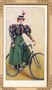 Dame Fietser met Gesplitste Rok, 1939 door Unbekannt
