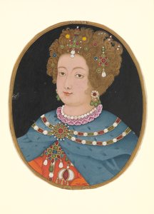 Dame in Elizabethaanse kleding