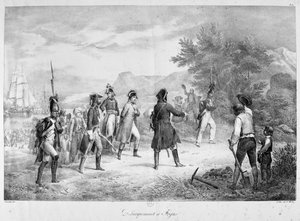 Landing bij Fréjus, Maart, 1815 door Unbekannt
