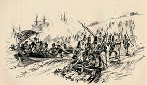 Landing van Sir Ralph Abercromby en Britse troepen in Alexandrië, 1801, 1884