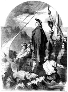Landing van de Chevalier de St George in Schotland, 1715, 19e eeuw