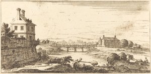 Landschap door Unbekannt