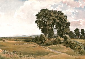 Landschap, bij Wareham, Dorset - een Buitenschets, ca. 1900