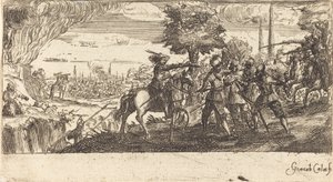 Landschap met gevechtsscène