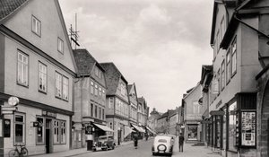 Langestrasse, Buckeburg, Duitsland, jaren 1930 door Unbekannt