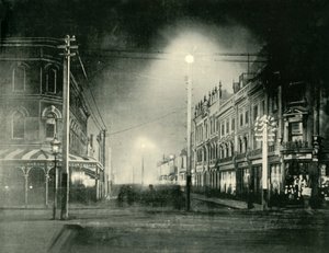 Launceston Bij Nacht Brisbane Street, 1901