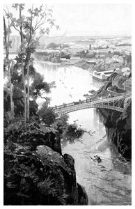 Launceston, vanaf Cataract Bridge, Tasmanië, Australië