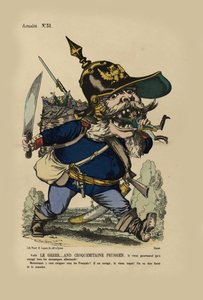 De grote Duitse ogre. Koning Wilhelm eet de Duitse kleine staten, 1866