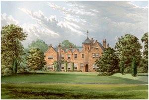 Lea, Lincolnshire, huis van Baronet Anderson, ca. 1880 door Unbekannt