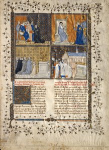 Blad uit een Manuscript van Valerius Maximus, Frans, ca. 1380-90 door Unbekannt