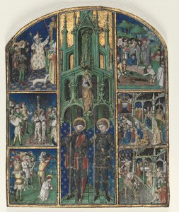 Blad uit de Getijden van Hertog Lodewijk van Savoye: Heiligen Nereus en Achilleus, midden 1400s