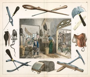 Leer, huid & bontindustrie De zadelmaker door Unbekannt