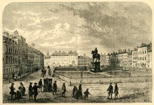 Leicester Square, circa 1750, 1881 door Unbekannt