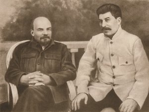 Lenin en Stalin in Gorki bij Moskou, 1922, 1939