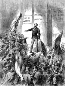 Leon Gambetta roept de Republiek Frankrijk uit, 4 september 1870