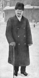 Leon Trotski in Brest-Litovsk, 7 januari 1918, 1929 door Unbekannt