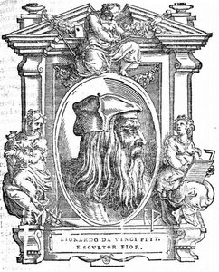 Leonardo da Vinci. Uit: Giorgio Vasari, Levens van de Meest Uitstekende Italiaanse Schilders, Beeldhouwers en Architecten, 1568 door Unbekannt