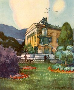 Leopoldsbrunnen en Stadttheater, Leopolds fontein en stadstheater